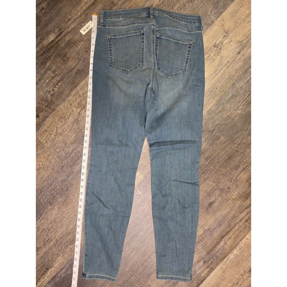 Amazon Essentials Women's Jeans 12 Long High Rise Skinny Blue Stretch Denim NWT
